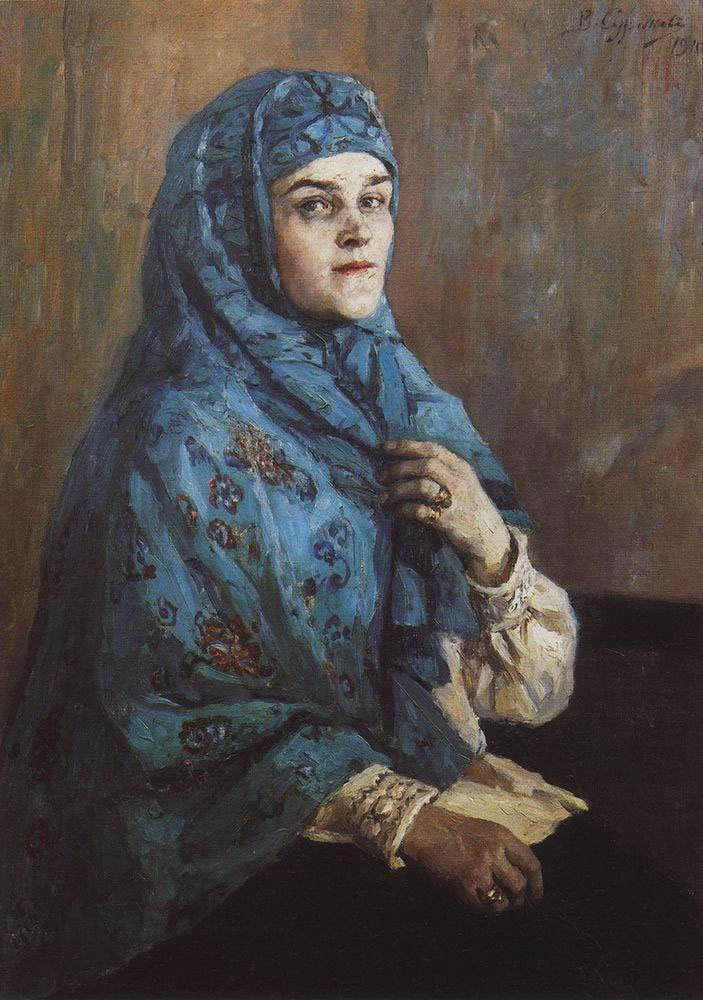 Василий Иванович Суриков. "Портрет княгини П. И. Щербатовой". 1910.