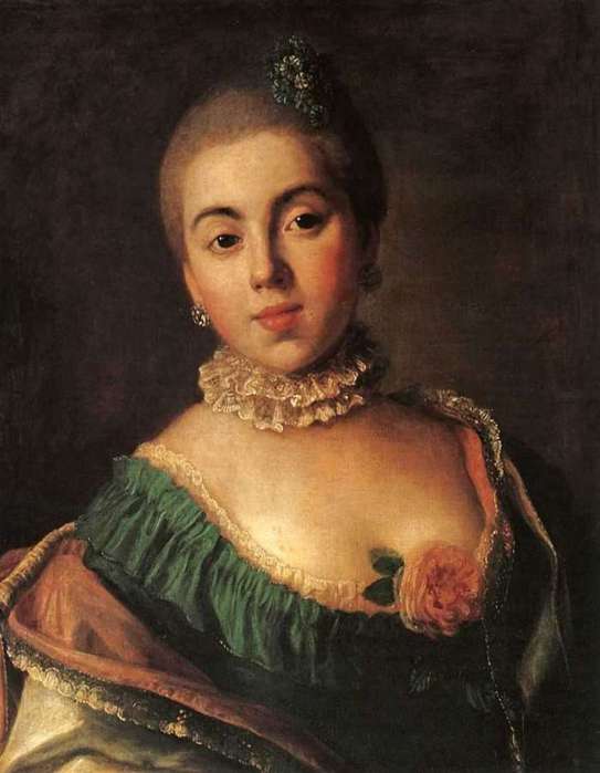 П. Ротари. "Княгиня А. А. Голицына". 1759.