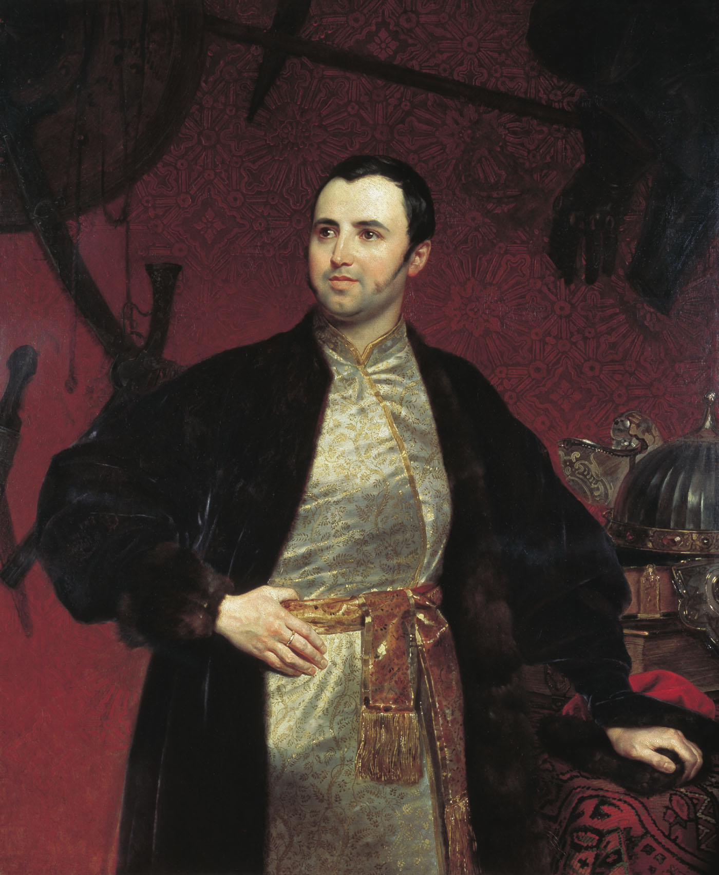 Карл Павлович Брюллов. Портрет князя Михаила Андреевича Оболенского. 1840-1846.