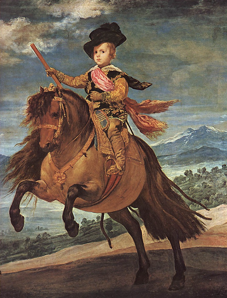 Диего Веласкес. Портрет инфанта Бальтазара Карлоса на коне. 1634-1635.