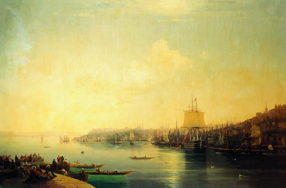 Иван Айвазовский. Вид Константинополя. 1849.
