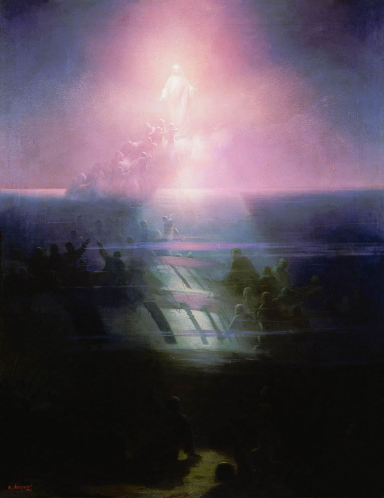 Иван Айвазовский. Гибель корабля "Лефорт". Аллегорическое изображение. 1858.