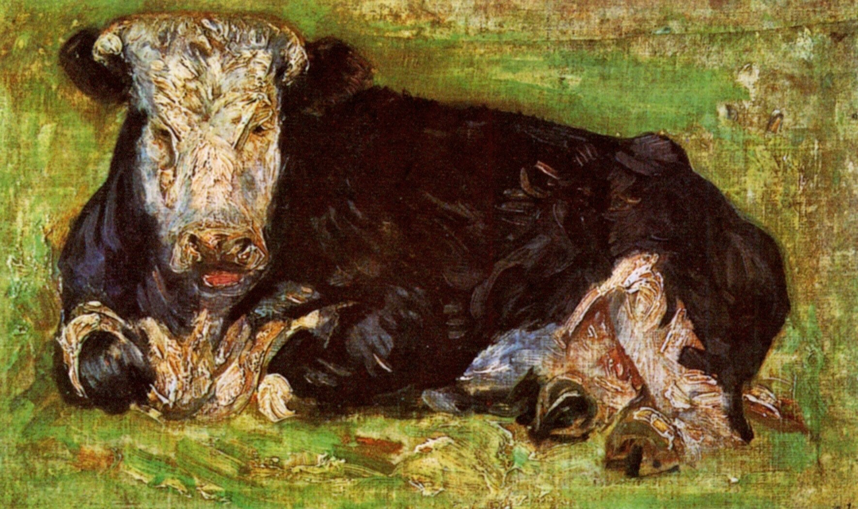 Винсент Ван Гог. "Лежащая корова". 1883. Частная коллекция.