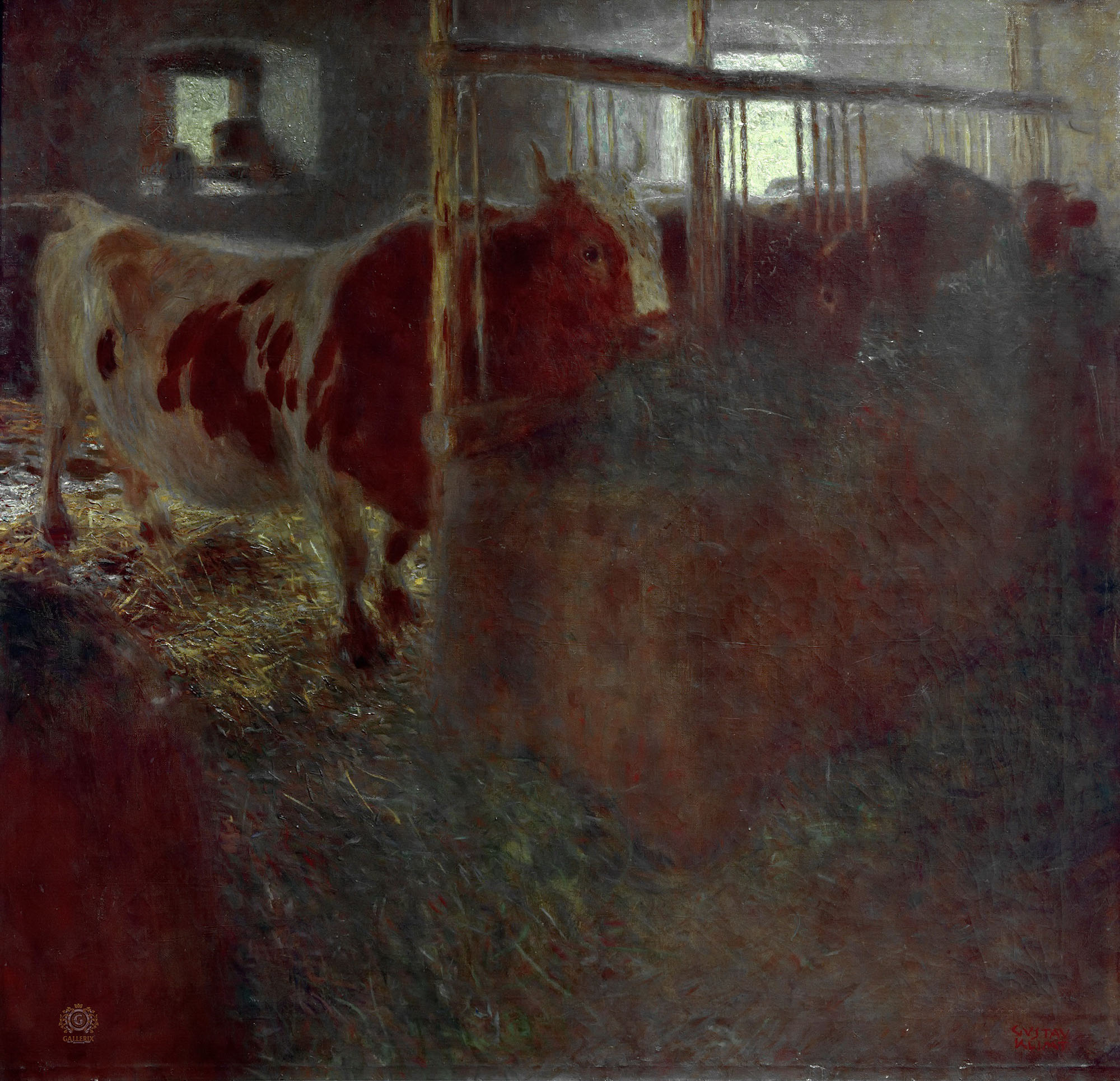 Густав Климт. "Корова в стойле". 1899. Музей современного искусства, Линц.