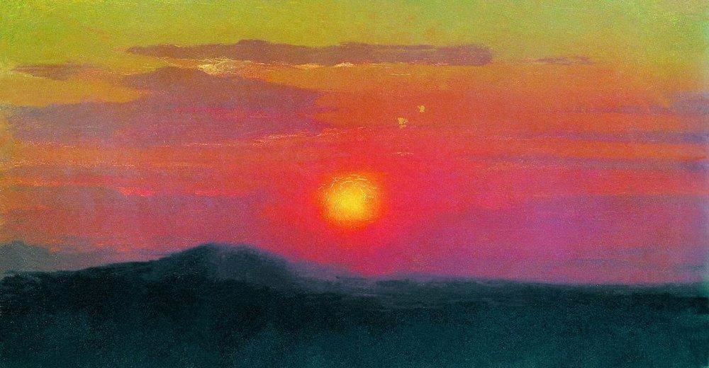 Архип Куинджи. Красный закат. 1890-1895.