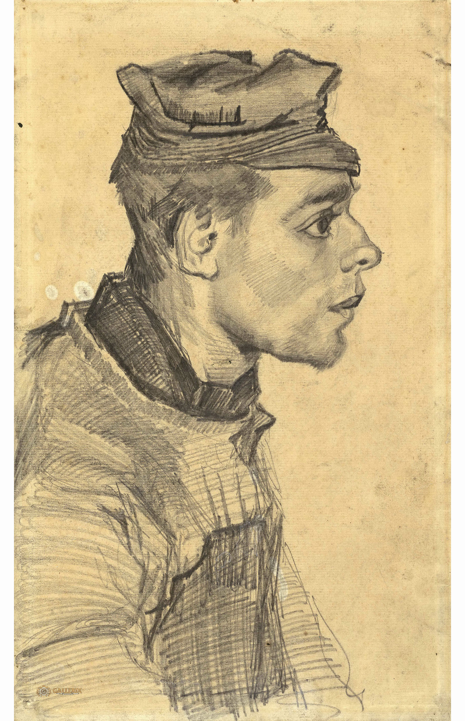 Винсент Ван Гог. "Голова молодого крестьянина". 1885. Музей Ван Гога, Амстердам.