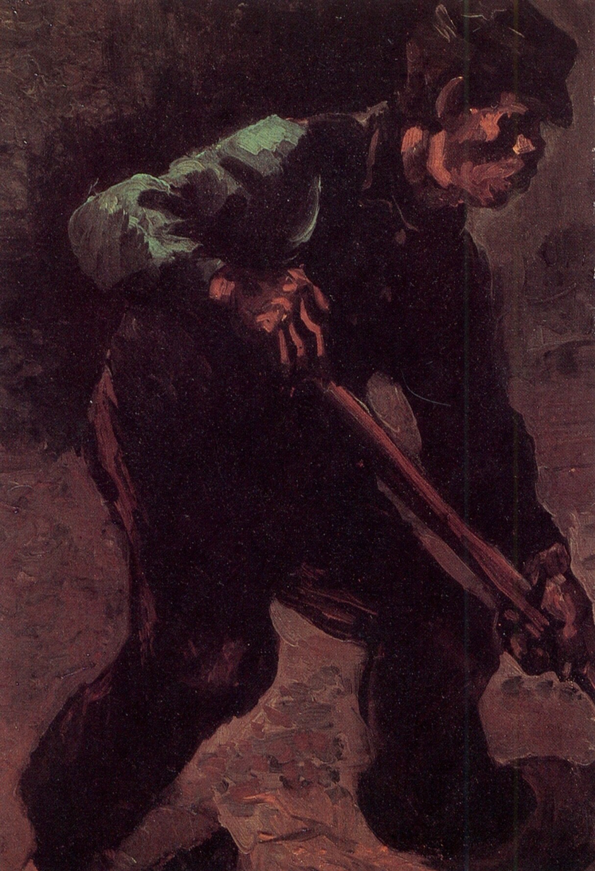 Винсент Ван Гог. "Копающий крестьянин". 1885. Музей Крёллер-Мюллер, Оттерло.