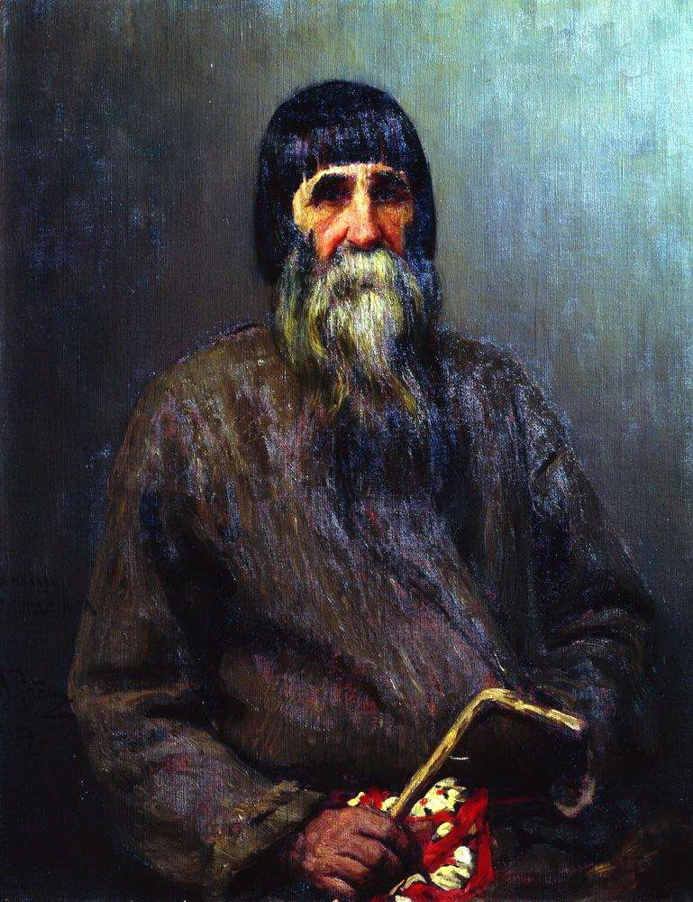 Илья Ефимович Репин. "Портрет крестьянина". 1889.