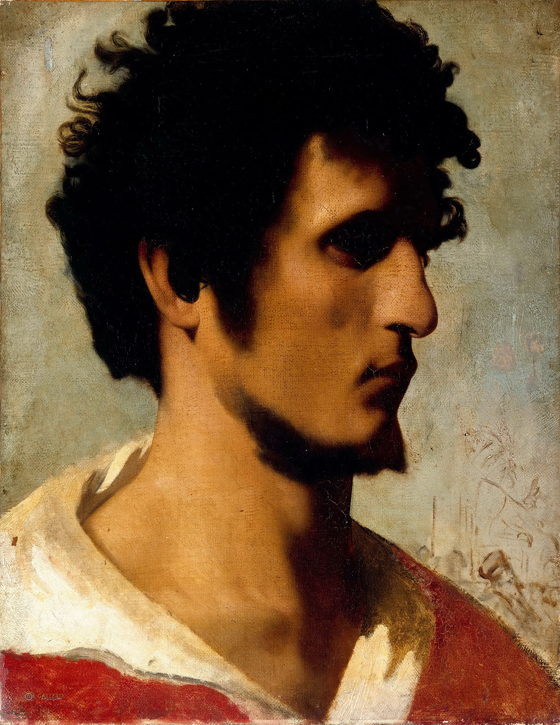 Жан-леон Жером. "Голова римского крестьянина". 1844. Музей Маньен, Дижон.
