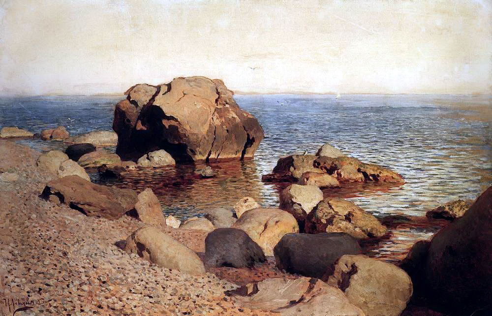 Исаак Левитан. У берега моря. Крым. 1886.