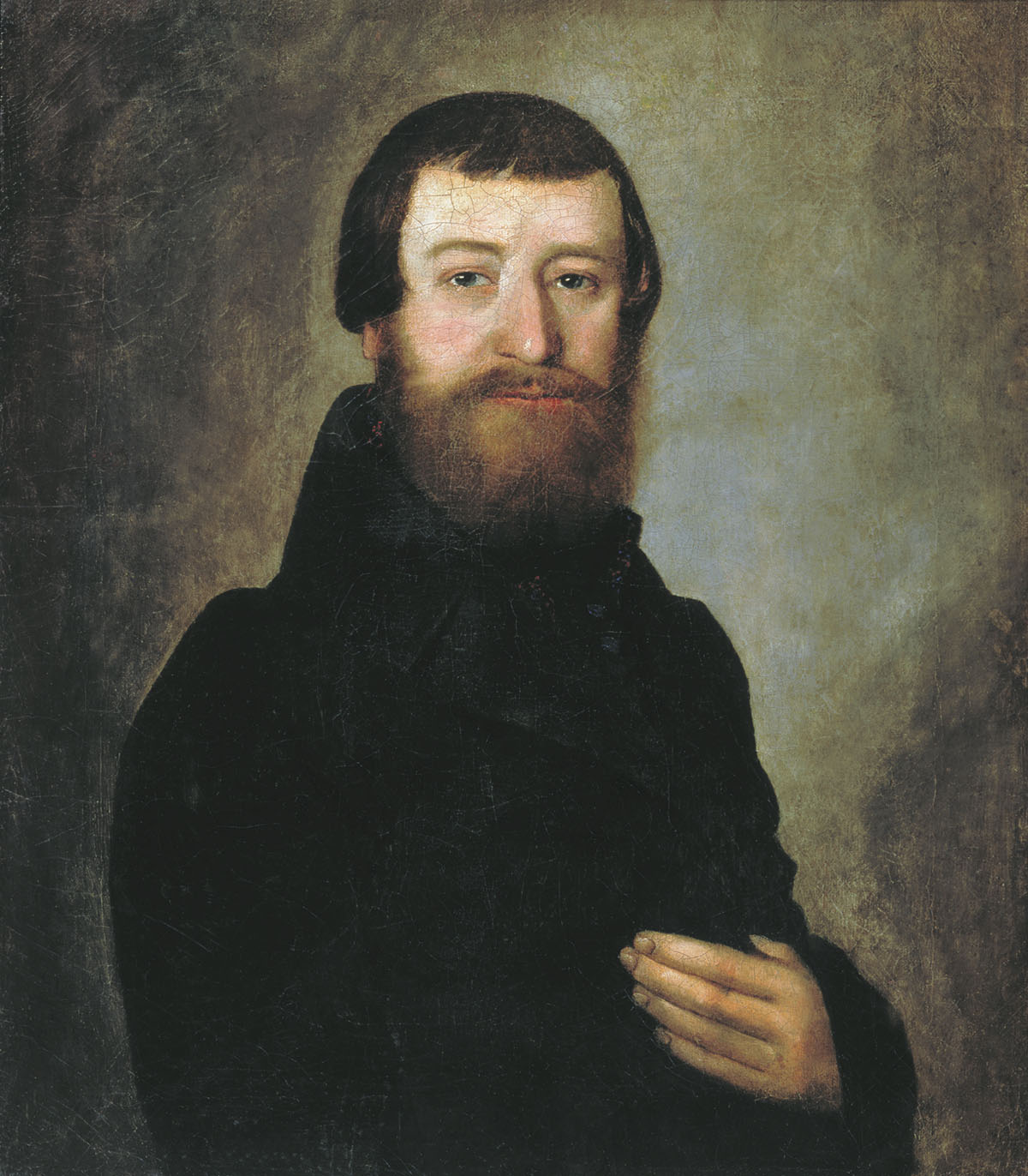 Николай Мыльников. Портрет купца. 1837.