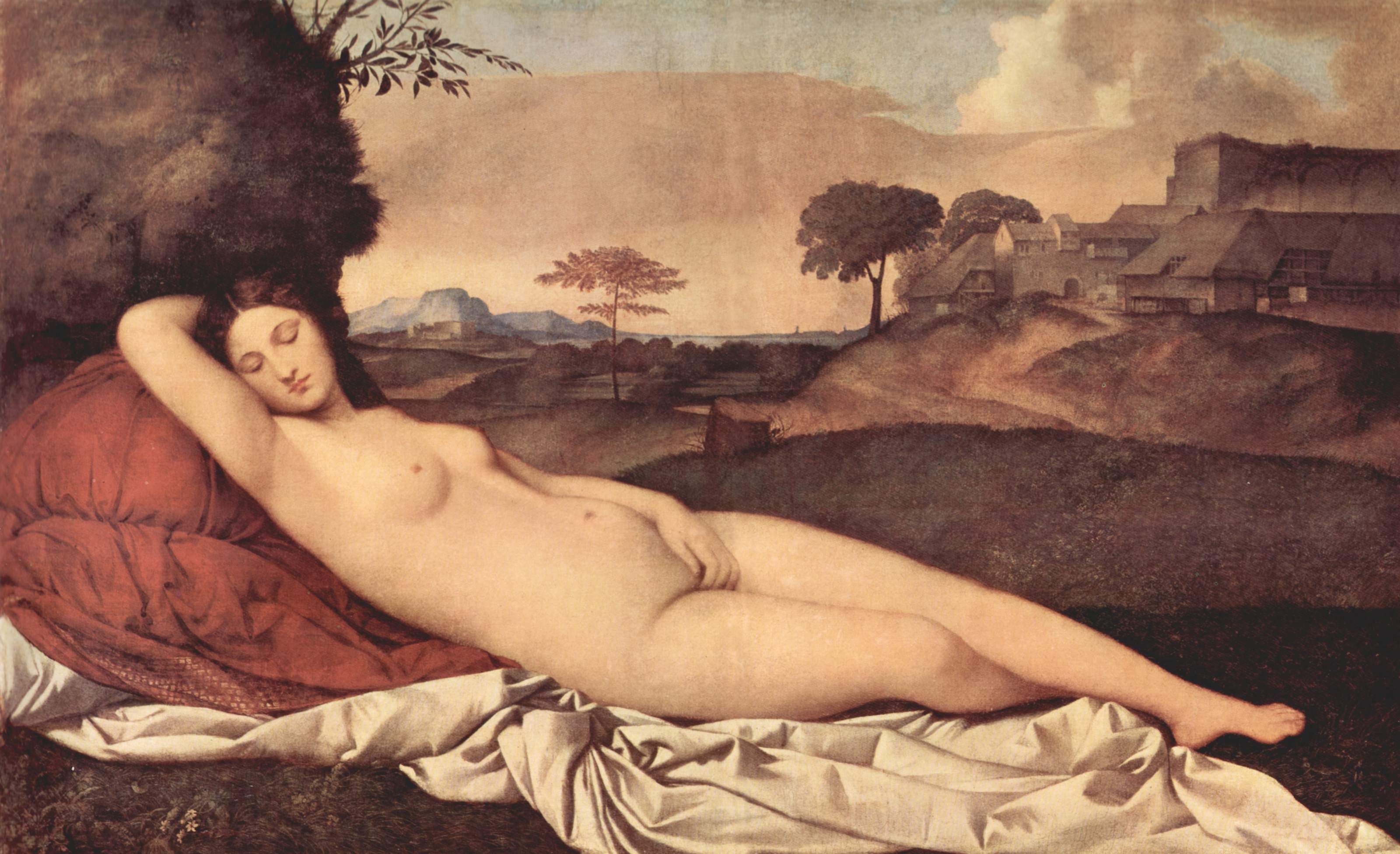Джорджоне. "Спящая Венера". 1508-1510.