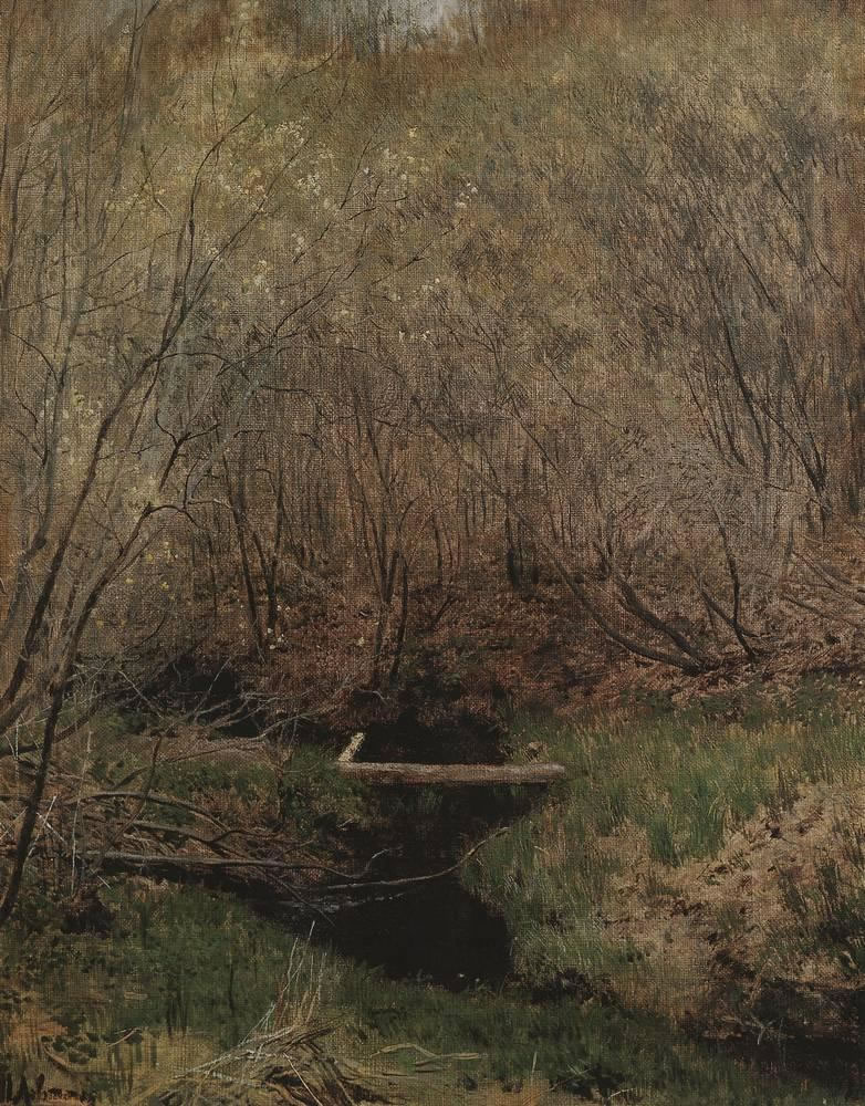 Исаак Ильич Левитан. "Весной в лесу". 1882.