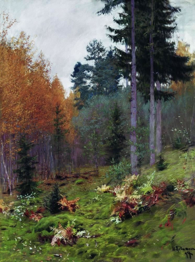 Исаак Ильич Левитан. "В лесу осенью". 1894.