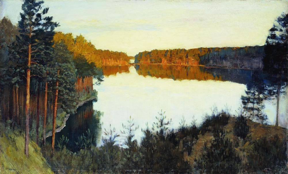 Исаак Ильич Левитан. "Лесное озеро". 1890-е.