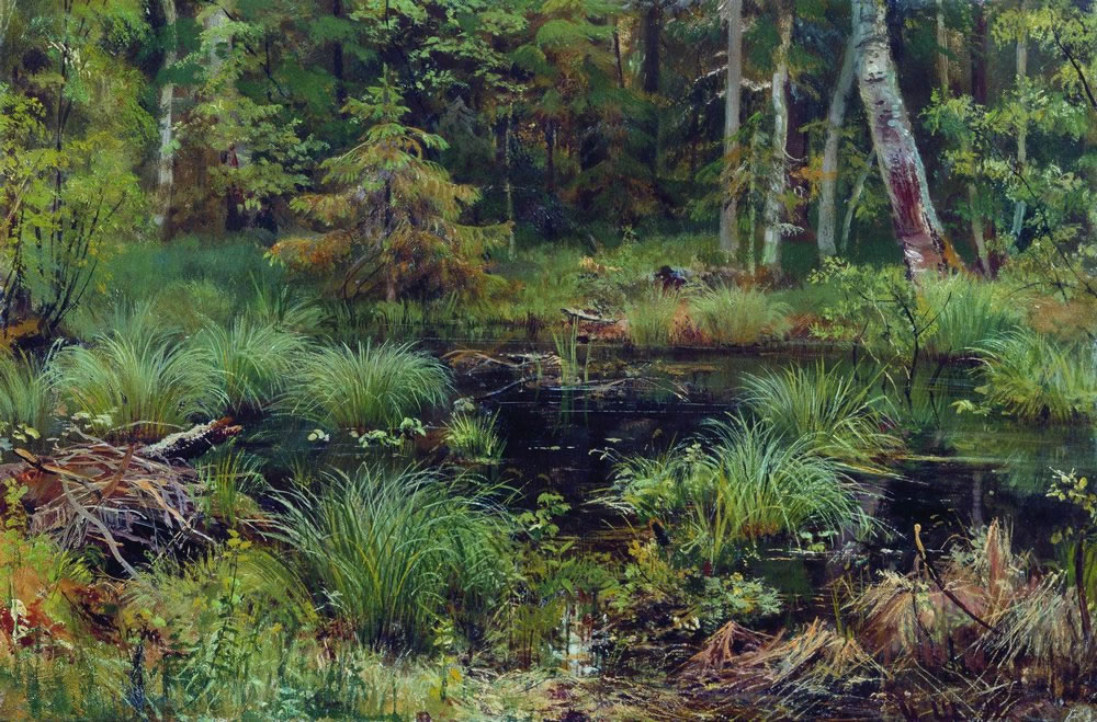 Иван Шишкин. Родник в лесу. 1892.