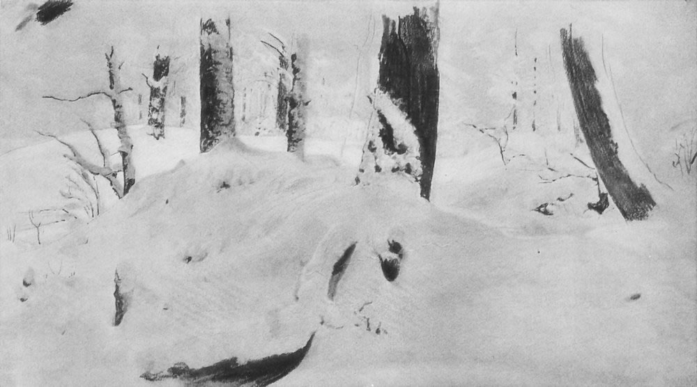 Иван Шишкин. Лес под снегом. 1890-е.