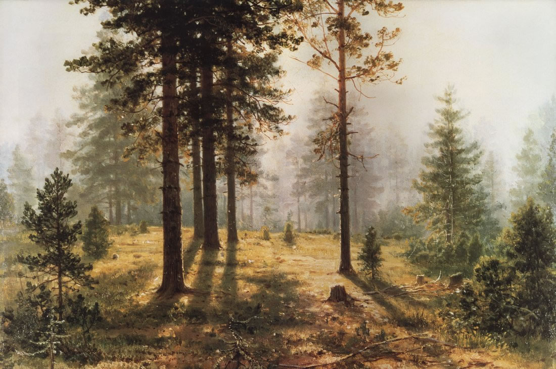 Иван Шишкин. Туман в лесу. 1890-е.