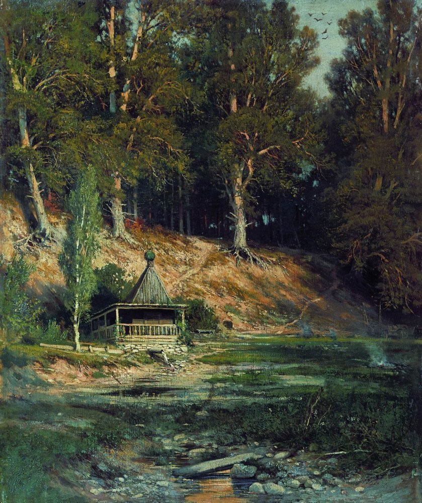 Иван Шишкин. Часовня в лесу. 1883.