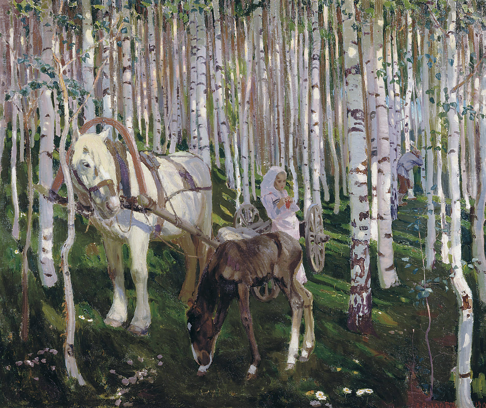 Аркадий Рылов. В лесу. 1905.