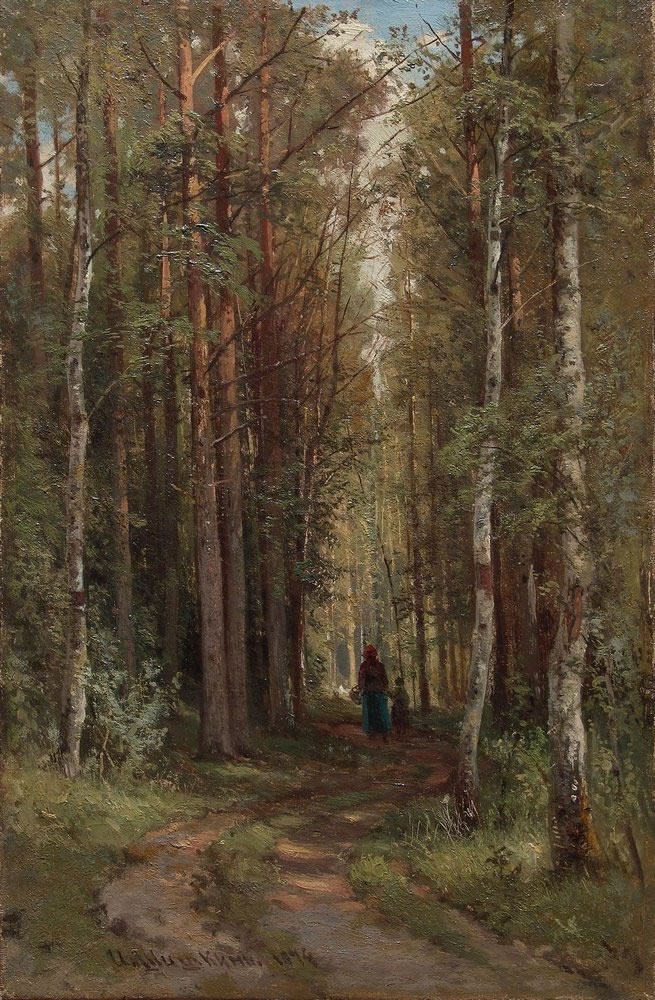 Иван Шишкин. Лесной пейзаж. 1874.