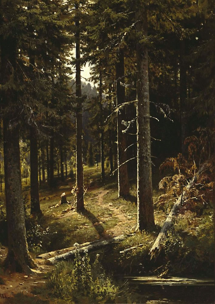 Иван Шишкин. Лесной пейзаж. 1889-1890.