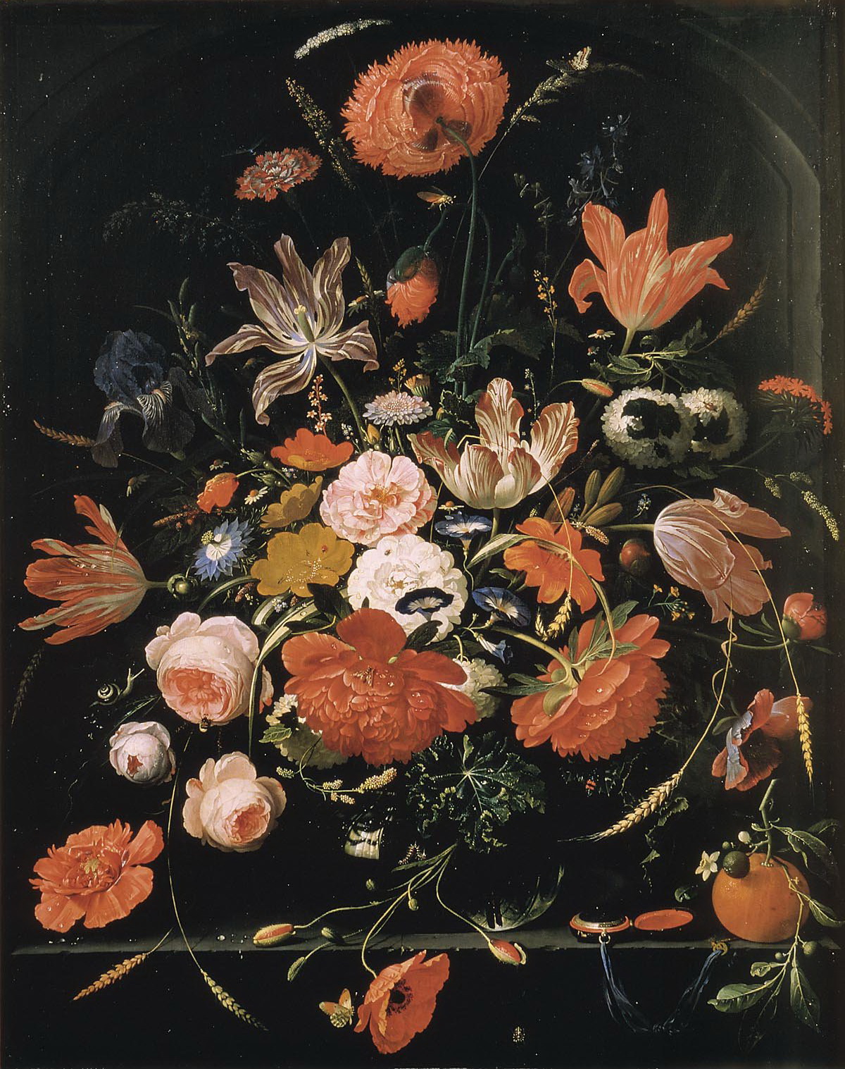 Абрахам Миньон. Летние цветы. Около 1660-1680.