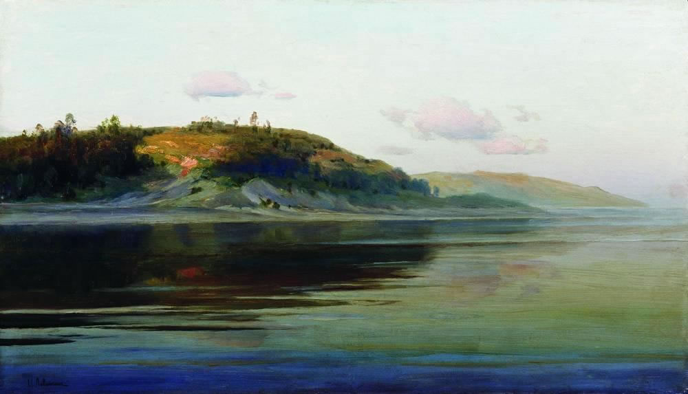 Исаак Ильич Левитан. "Летний вечер. Река". 1890-1896.