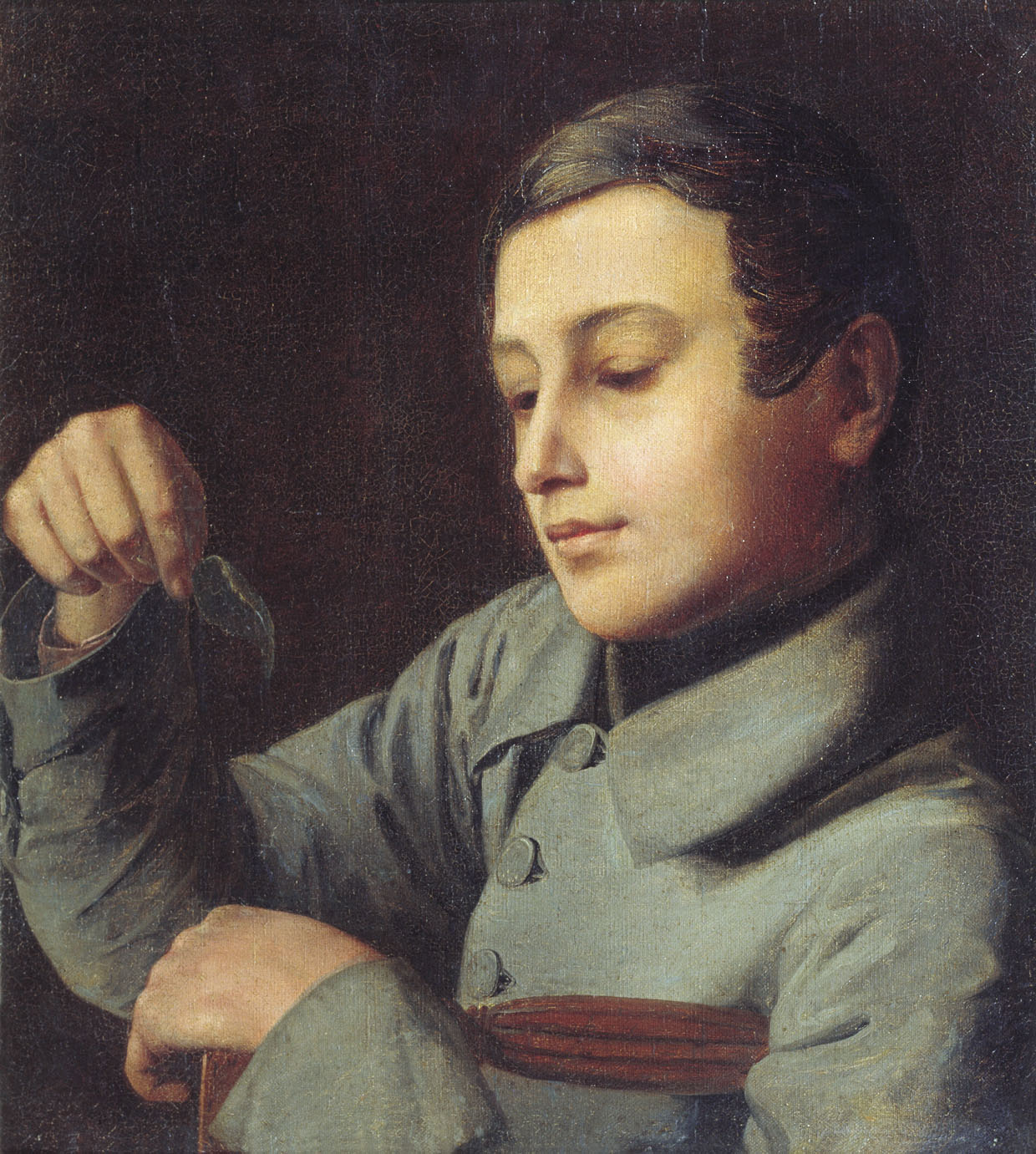 Александр Ступин. Мальчик с листком.