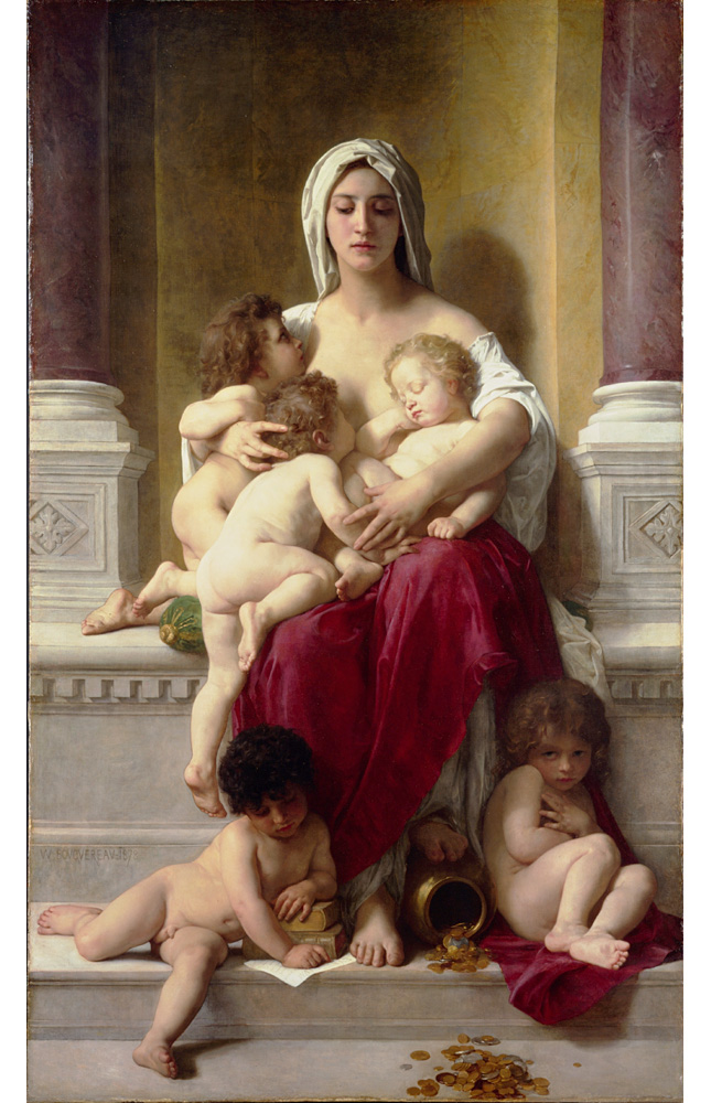 Адольф Вильям Бугро. "Любовь (Милосердие)". 1878. Частная коллекция.