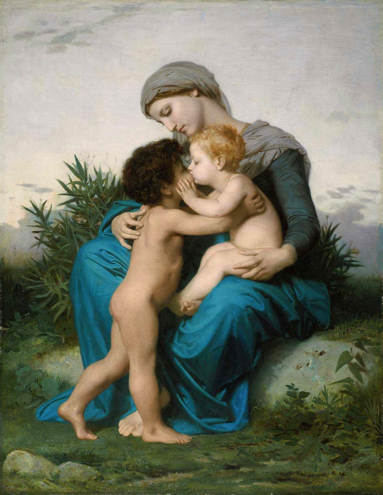 Адольф Вильям Бугро. "Братская любовь". 1851. Музей изобразительных искусств, Бостон.