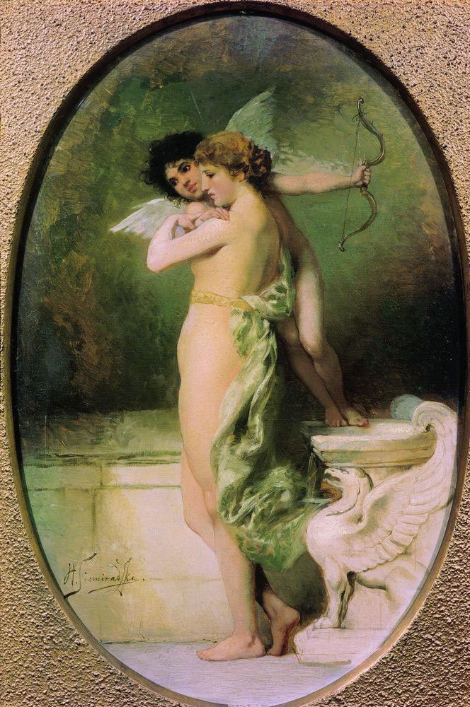 Генрих Семирадский. Красота и Любовь (Амур и Психея). 1894.