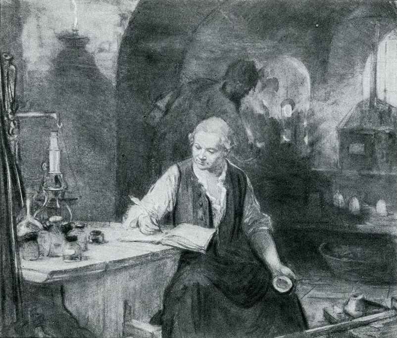 В. Петрова, Л. Г. Петров. "Ломоносов в химической лаборатории". 1959.