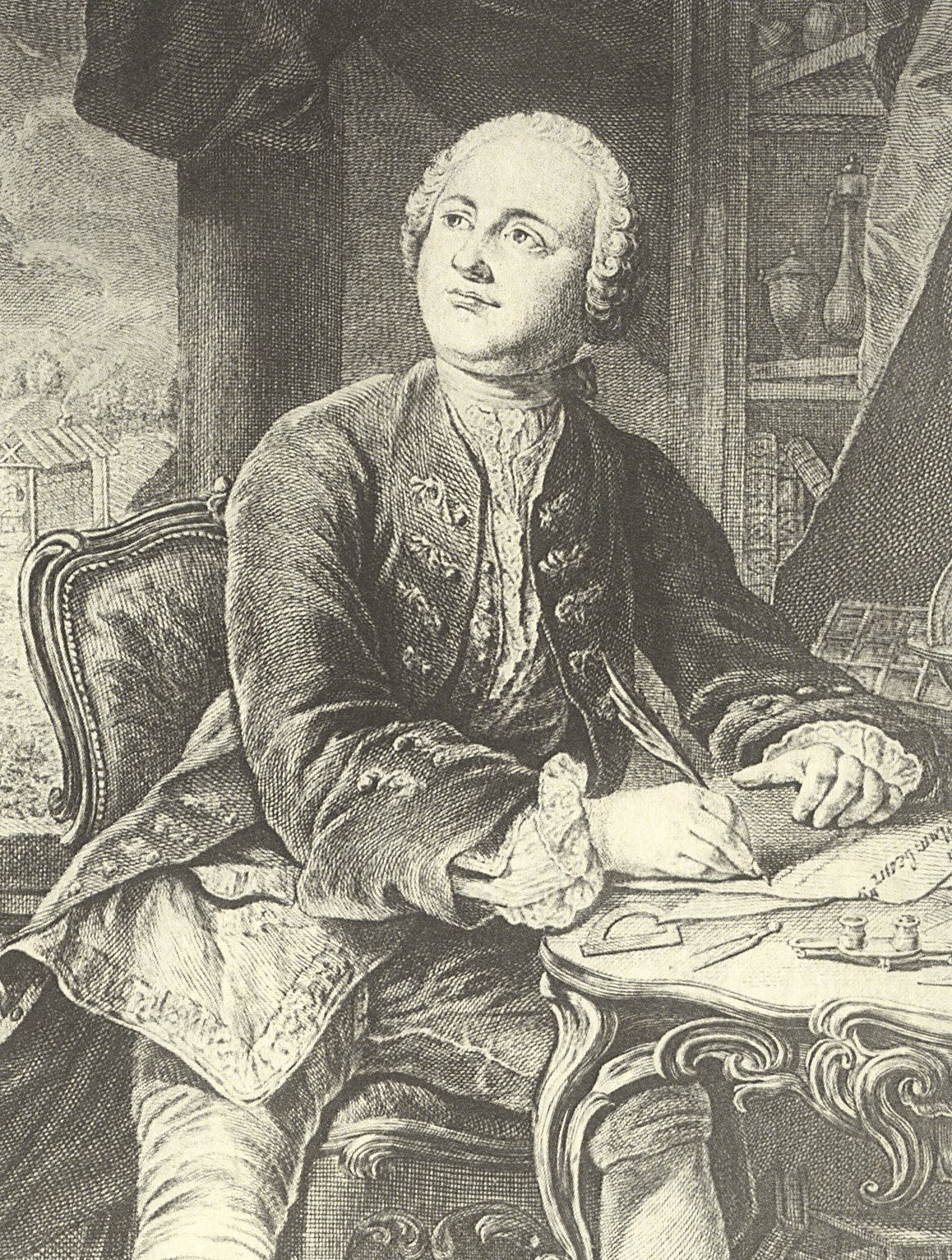 Э. Фессер. "М. В. Ломоносов". 1757.