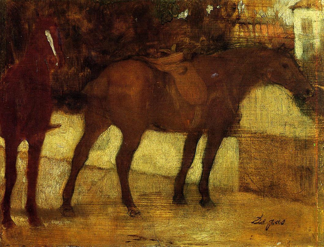 Эдгар Дега. Этюд лошадей. 1873-1880.