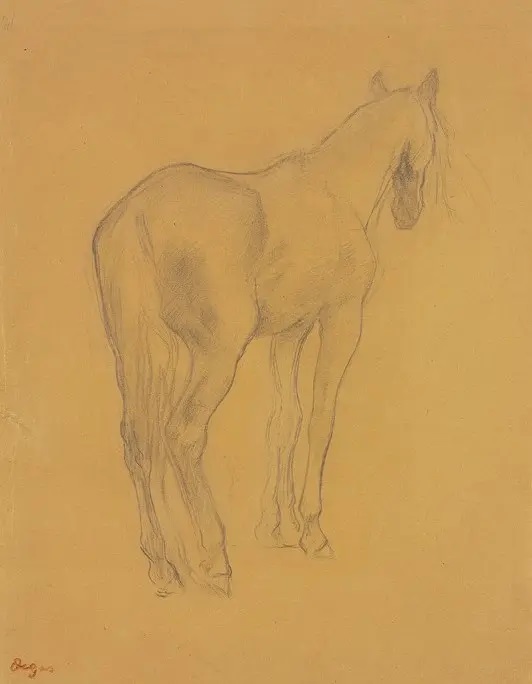 Эдгар Дега. "Лошадь". 1865. Музей Род-Айлендской школы дизайна, Провиденс.