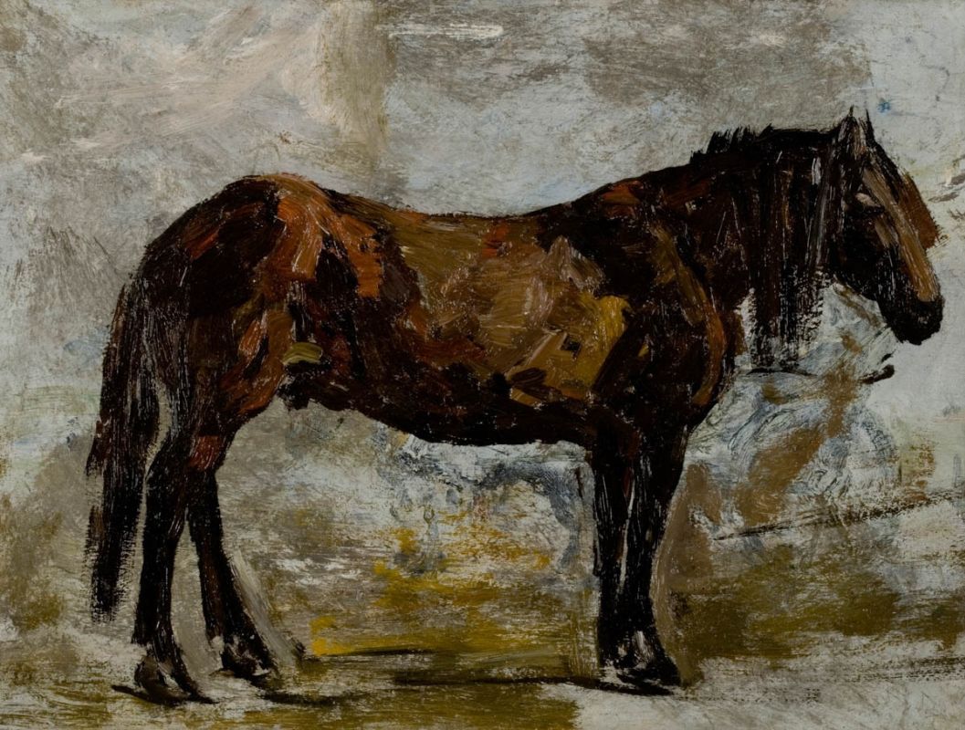 Эжен Буден. "Лошадь с гривой". 1875. Музей современного искусства Андре Мальро, Гавр.