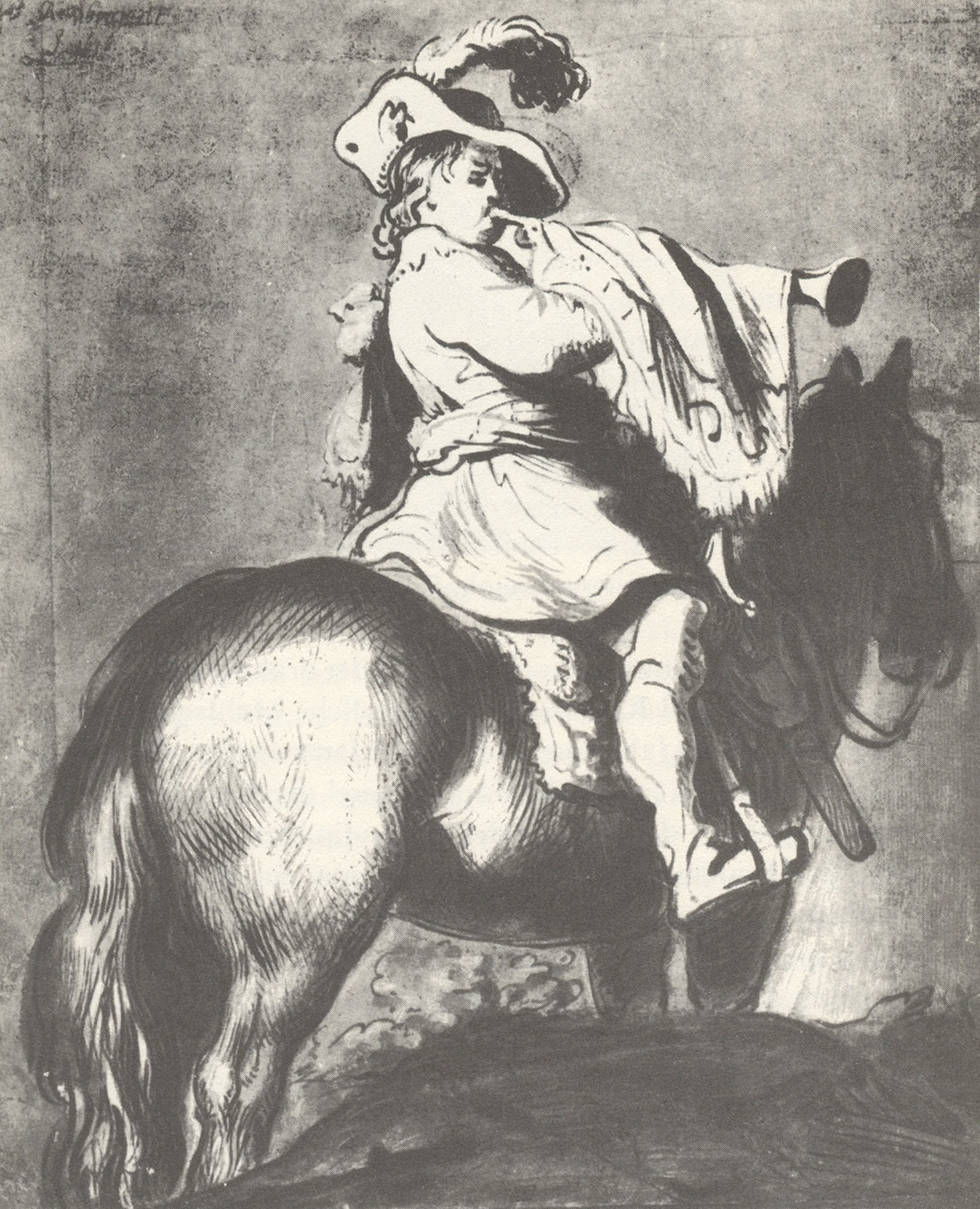 Рембрандт Харменс ван Рейн. "Солдат на лошади". Рейксмузеум, Амстердам.