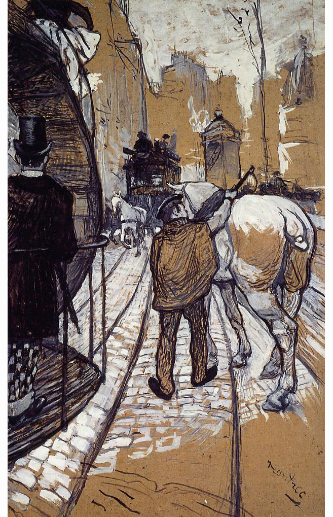 Анри де Тулуз-Лотрек. "Запряжённая лошадь из омнибусной компании". 1888. Частная коллекция.
