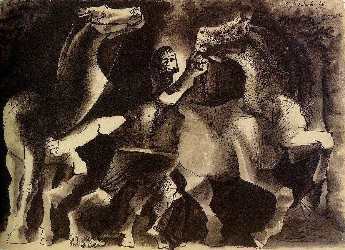 Пабло Пикассо. "Лошади и характер". 1939.