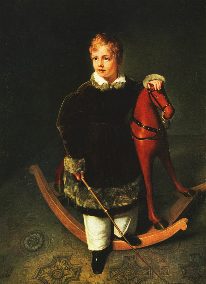 Карл Христиан Фогель фон Фогельштейн. "Принц Альберт Саксен с лошадкой".