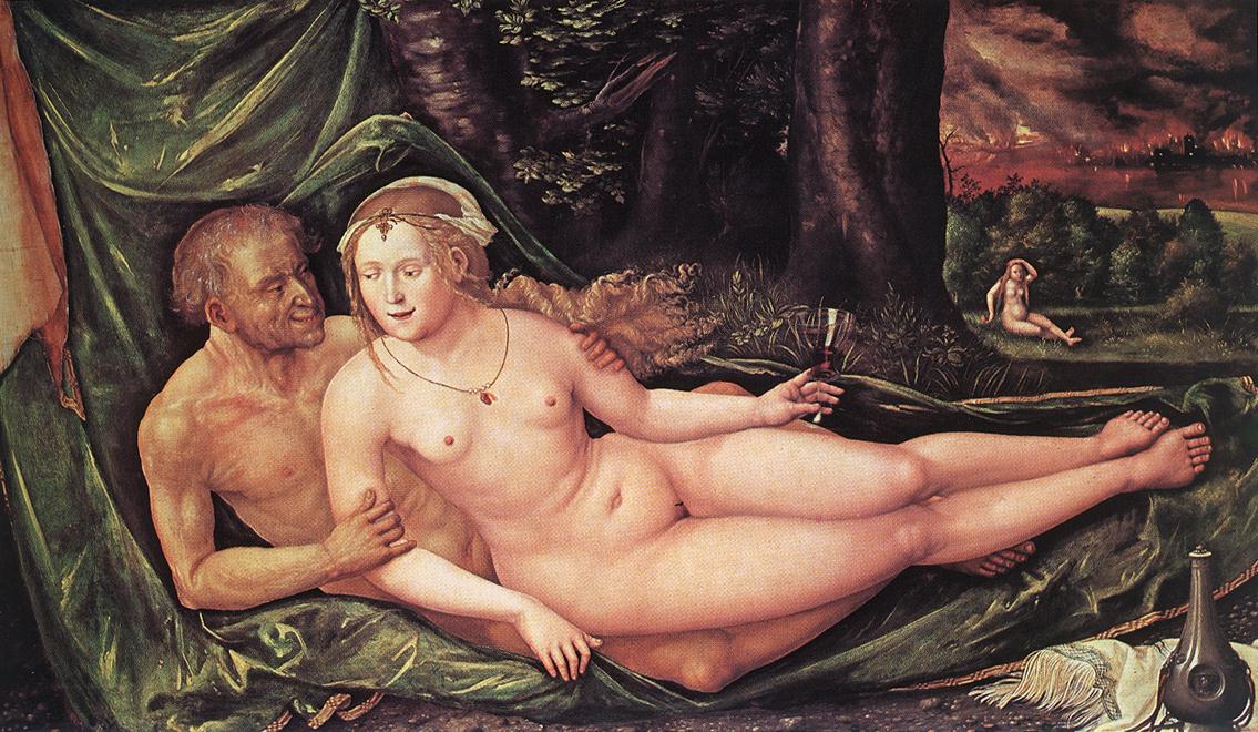 Альбрехт Альтдорфер. "Лот и его дочери". 1537. Художественно-исторический музей, Вена.