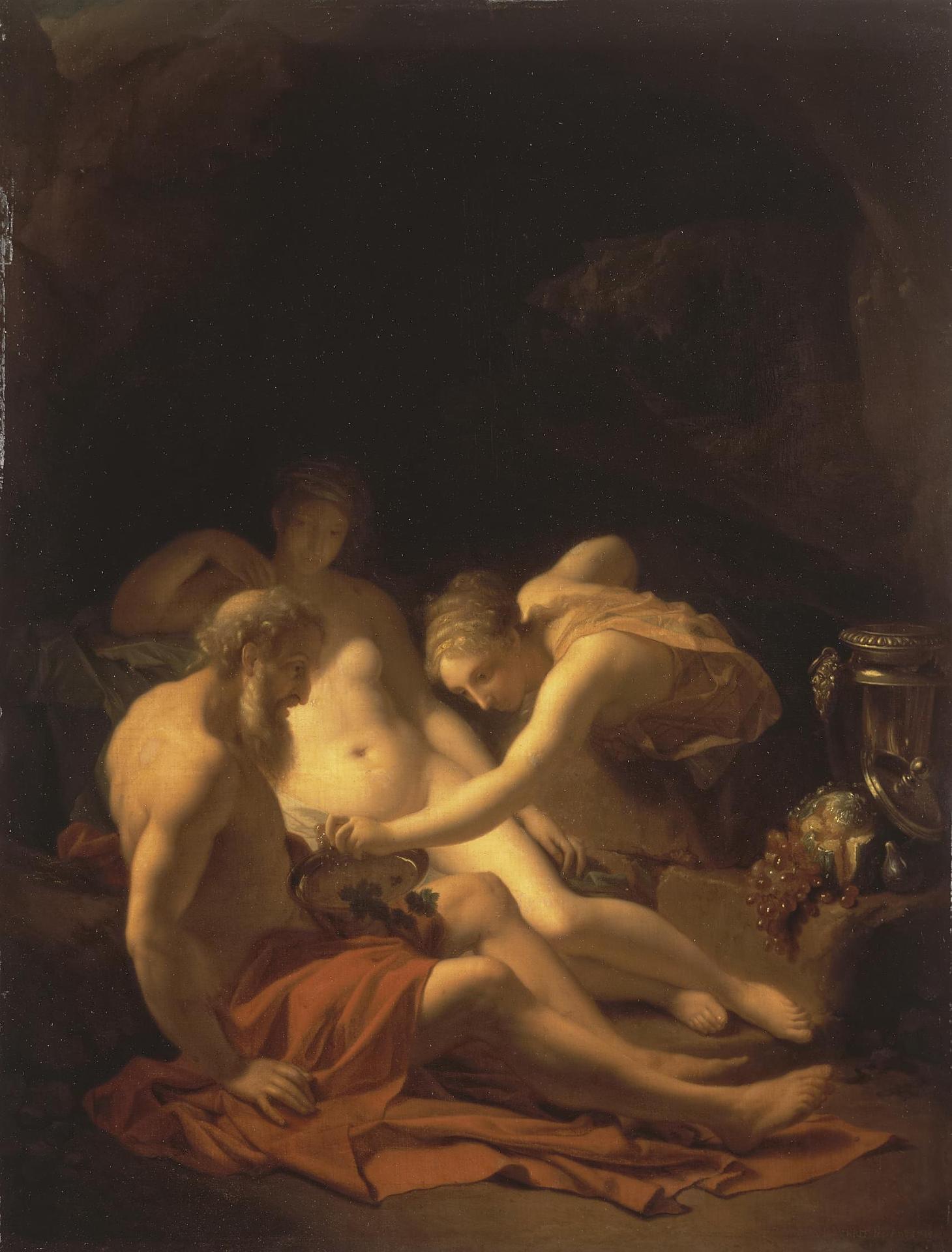 Адриан ван дер Верф. "Лот с дочерьми". 1711. Эрмитаж, Санкт-Петербург.