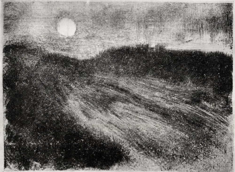 Эдгар Дега. "Восход луны". 1880. Частная коллекция.