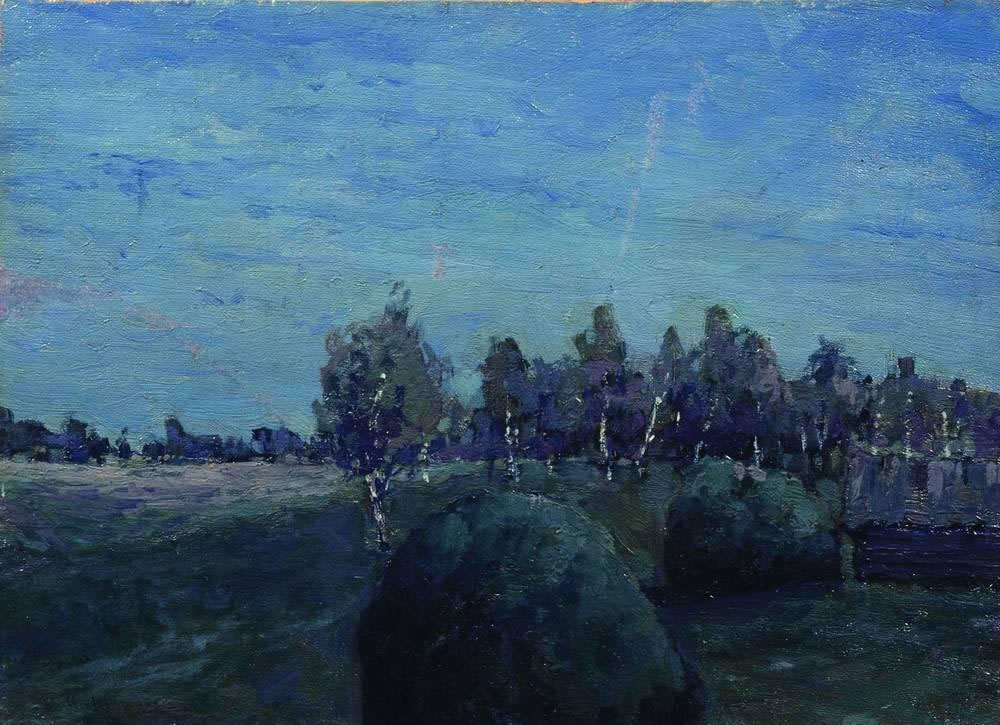 Исаак Ильич Левитан. "Лунный пейзаж". 1890-е.