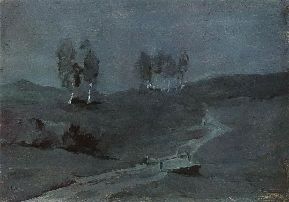 Исаак Ильич Левитан. "Тени. Лунная ночь". 1880-е.