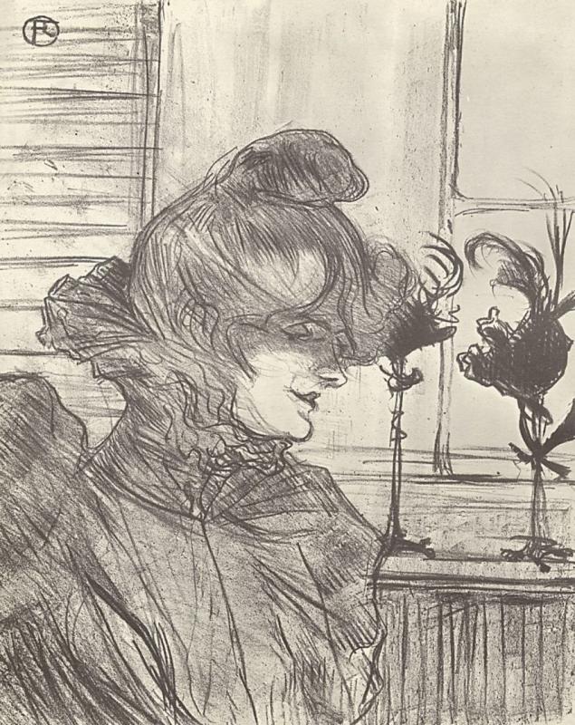 Анри де Тулуз-Лотрек. "Мадам Ле Маргуин". 1900.