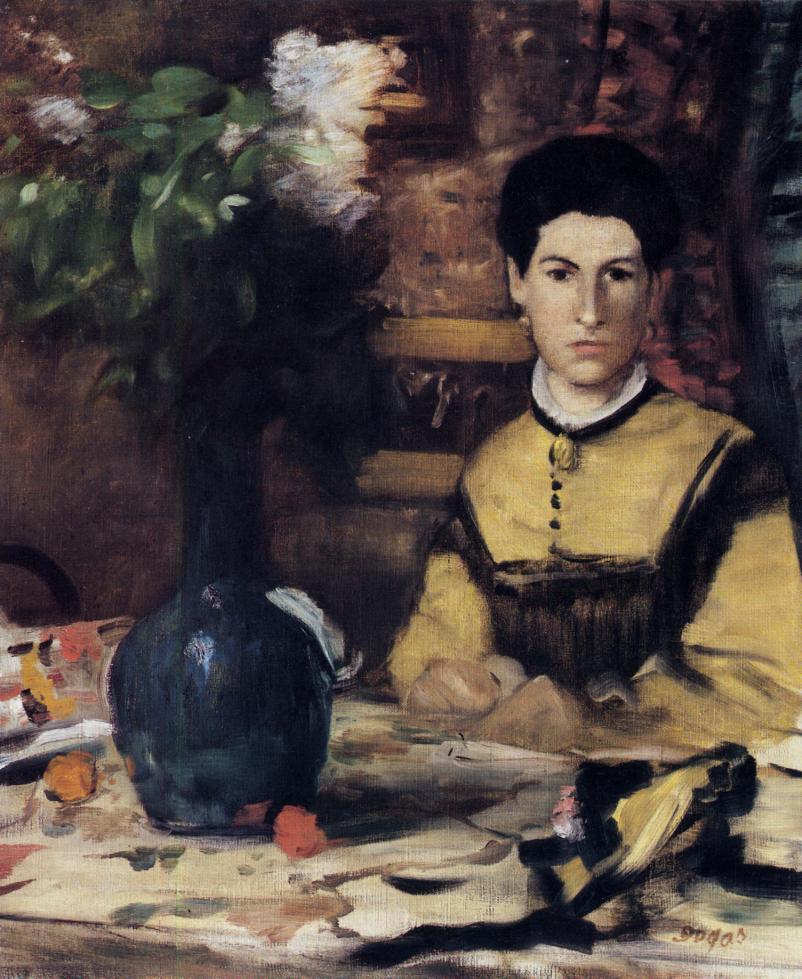 Эдгар Дега. "Портрет мадам де Рютте". Около 1875.