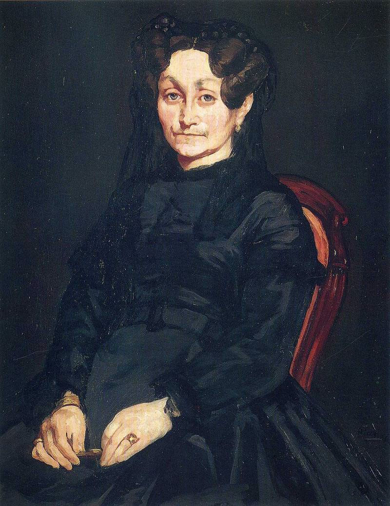 Эдуард Мане. "Мадам Огюст Мане". 1865.