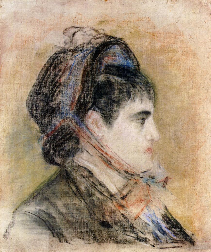 Эдуард Мане. "Портрет Жанна Мартин в капоре". 1881. Частная коллекция.